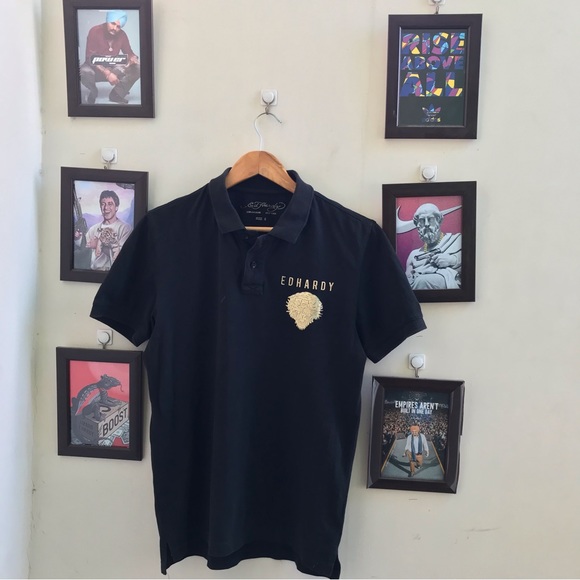 Authentic ED hardy designer tshirt (S-M) - Picture 4 of 7